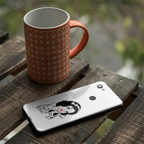 Disney Snow White Black and White Art Google Pixel 3a XL Skin